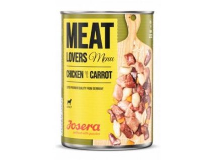 Josera Dog konz.Meat Lovers Menu Chick.with Carrot400g