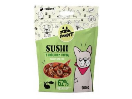 VetExpert Mr.Bandit pochoutka SUSHI králík a ryba 500g