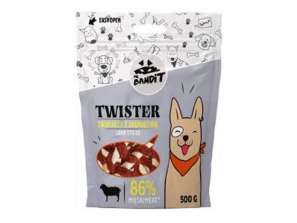 VetExpert Mr.Bandit pochoutka TWISTER jehněčí tyč 500g