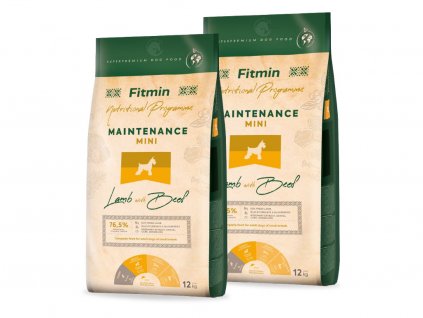 Fitmin Dog Mini Maintenance Lamb With Beef 2 x 12 kg