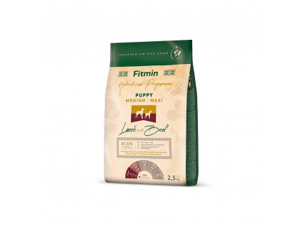 Fitmin Dog Medium Maxi Puppy Lamb With Beef 2,5 kg