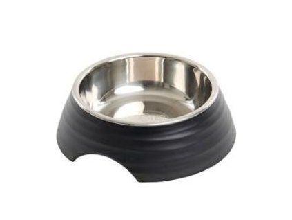 Miska melamin Frosted Ripple Bowl 350ml černá BUSTER