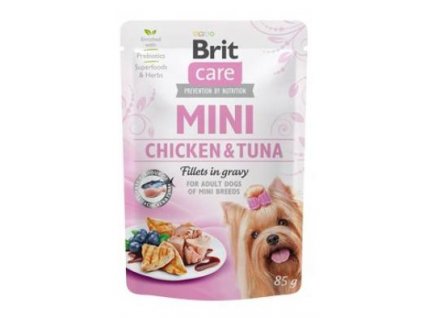 Brit Care Dog Mini Chicken&Tuna fillets in gravy 85g