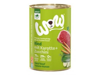 WOW konzerva Hovězí s karotkou Adult 400g