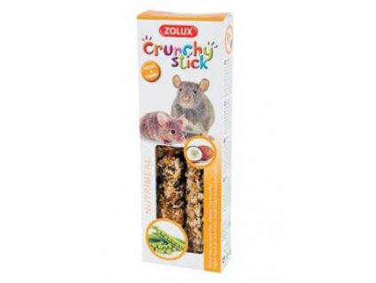 Pochoutka CRUNCHY STICK kokos hrách pro myši Zolux