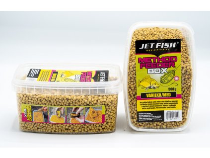 Jet Fish Feeder Method Box Vanilka Med 500g