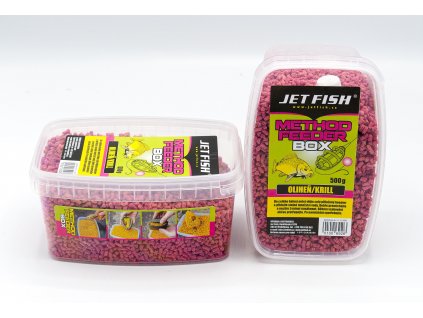 Jet Fish Feeder Method Box Oliheň Krill 500g