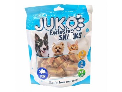 Tuna, codfish & salmon small Fillets JUKO Snacks 250 g