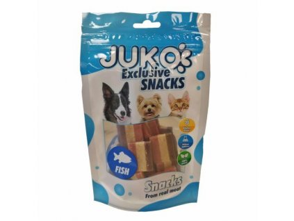 Tuna, codfish & salmon small Fillets JUKO Snacks 70 g