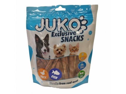 Duck, cod & vegetable Strips JUKO Snacks 250 g