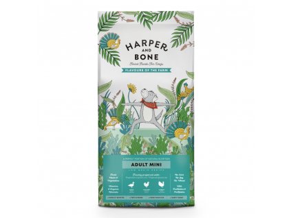 Harper and Bone Dog Adult Mini příchutě farmy 2 kg