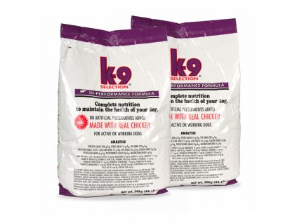 K-9 Selection Hi-Performance Formula 2 x 12 kg krmivo pro aktivní a pracující psy