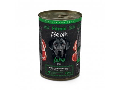 Fitmin For Life jehněčí konzerva pro psy 6 x 400 g