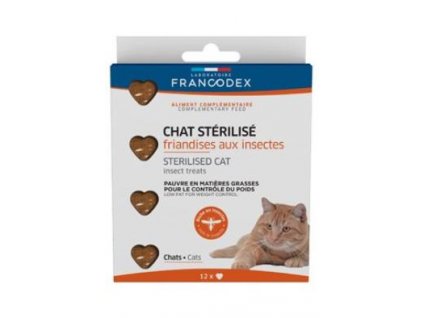Francodex Pochout. Protein Insect pro kastr.kočky 12ks