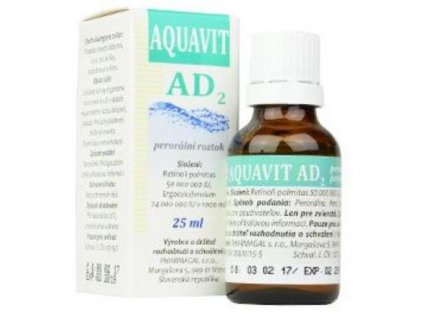 Aquavit AD2 sol 25ml pharmagal vitamínový přípravek pro zvěř