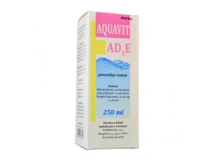 Aquavit AD3E sol 250ml Pharmagal vitamínový přípravek pro zvěř