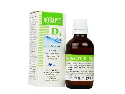 Aquavit D3 sol auv 50ml Pharmagal voděrozpustný vitamínový přípravek pro zvěř