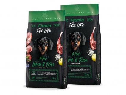 Fitmin Dog For Life Lamb & Rice Mini 2 x 12 kg