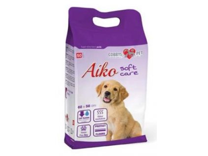 Podložka absorb. pro psy Aiko Soft Care 60x58cm 50ks