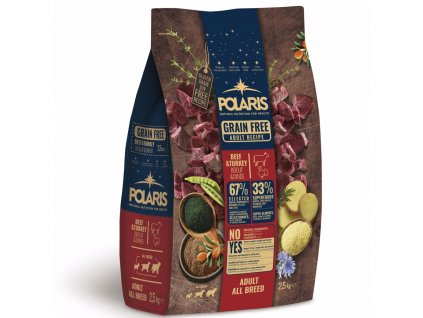 Polaris Dog Adult All hovězí & krůta GF 2,5 kg