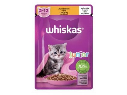 Whiskas kaps. Core Junior kuřecí v želé 85g