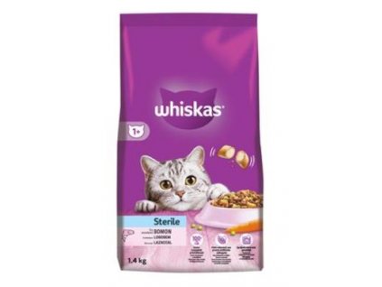 Whiskas Dry Sterile s lososem 1,4kg