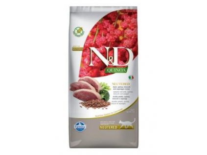 N&D Quinoa CAT Neutered Duck &Broccoli&Asparagus 5kg