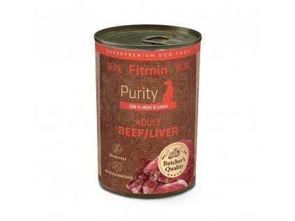 Fitmin dog Purity tin beef with liver 400 g