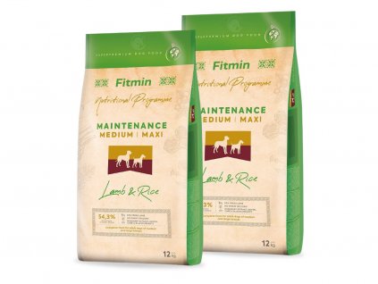 fitmin lamb rice maintenance medium maxi 2x