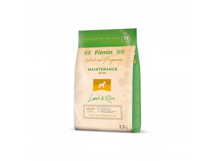 fitmin dog mini lamb rice 2 5 kg h L