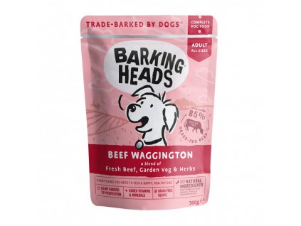 BARKING HEADS Beef Waggington kapsička 300g