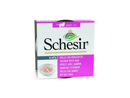 Schesir Cat konz. Adult kuře šunka 85g