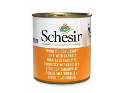 Schesir Dog konz. Adult tuňák mrkev 285g