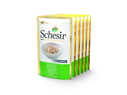 Schesir Cat kapsa Adult Monoprot. kuřecí filé 6x85g