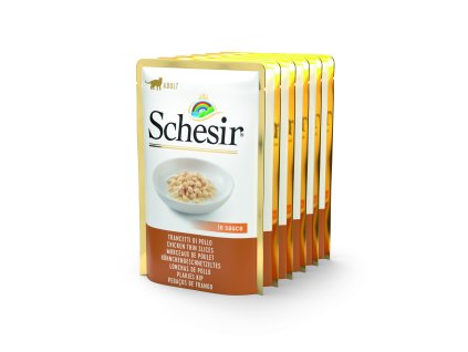 Schesir Cat kapsa Adult Monoprot. kuře 6x85g