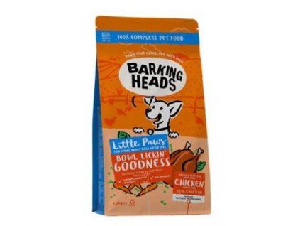 BARKING HEADS Little Paws Bowl Lickin Good Chick 1,5kg