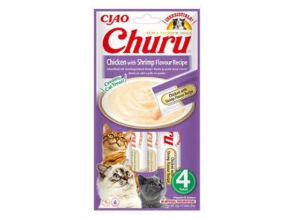 Churu Cat Chicken with Shrimp Flavour Recipe 4x14g