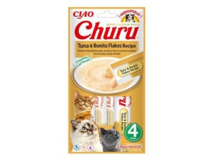 Churu Cat Tuna & Bonito Flakes Recipe 4x14g