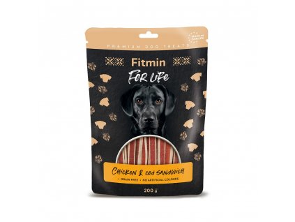 Fitmin For Life Kuřecí sendvič s treskou pochoutka pro psy 200 g