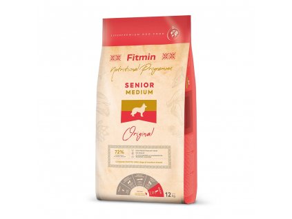 Fitmin Dog Medium Senior 12 kg granule pro starší psy středních plemen