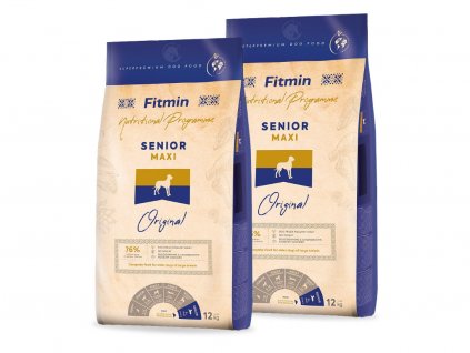 Fitmin Dog Maxi Senior 2 x 12 kg granule pro starší psy