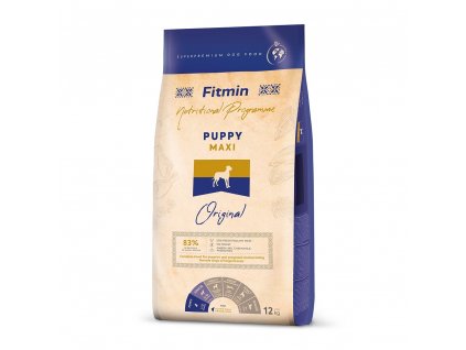 Fitmin Dog Maxi Puppy 12 kg granule pro štěňata velkých plemen 1 fáze výkrmu