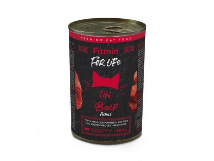 Fitmin For Life Cat tin adult beef 400 g