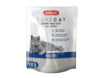 Podestýlka PURECAT natural silica 10l Zolux