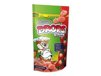 Pochoutka hlodavec Mlsoun jahodové dropsy 75g