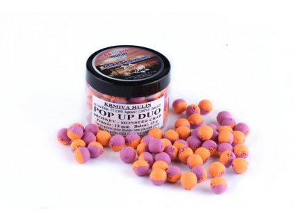 Boilies POP UP Duo Monster Crab Broskev Ø 12 mm 45 g