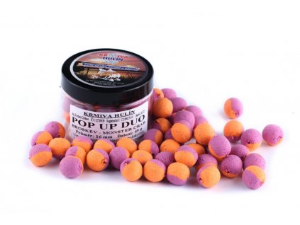 Boilies POP UP Duo Monster Crab Broskev Ø 16 mm 30 g