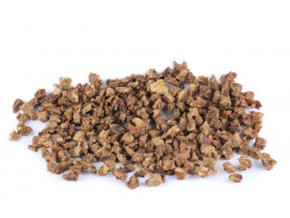 Krmiva Hulín Kachní kostky sušené maso pro psy cca 10 mm 100 g