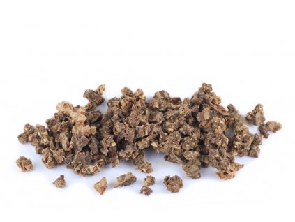 Krmiva Hulín Králičí kostky sušené maso pro psy cca 10 mm 100 g