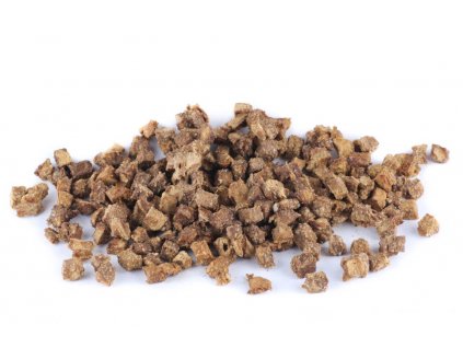 Krmiva Hulín Kuřecí kostky sušené maso pro psy cca 10 mm 100 g